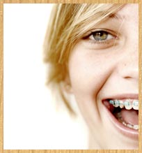 stock photo of girl with braces