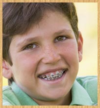 stock photo of boy with braces