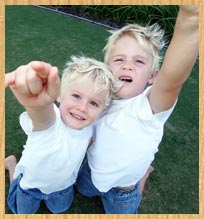 stock photo of two little boys